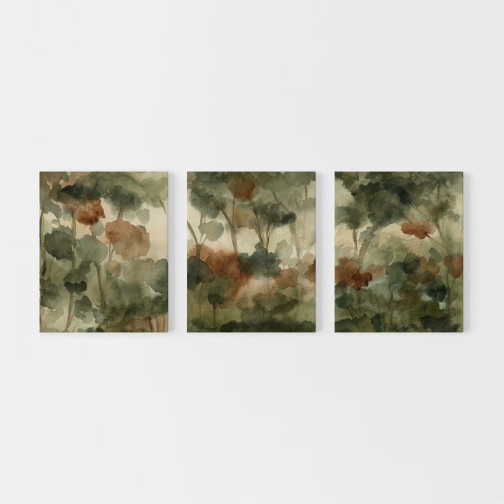 Forested Reverie Triptych - Set of 3 - Jetty Home