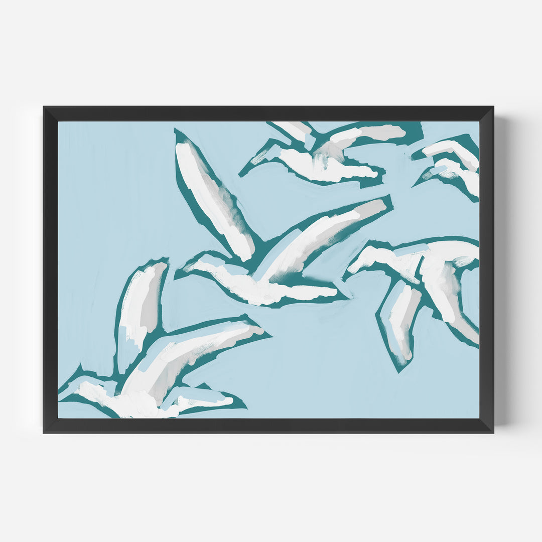 Gulls in Flight - Jetty Home