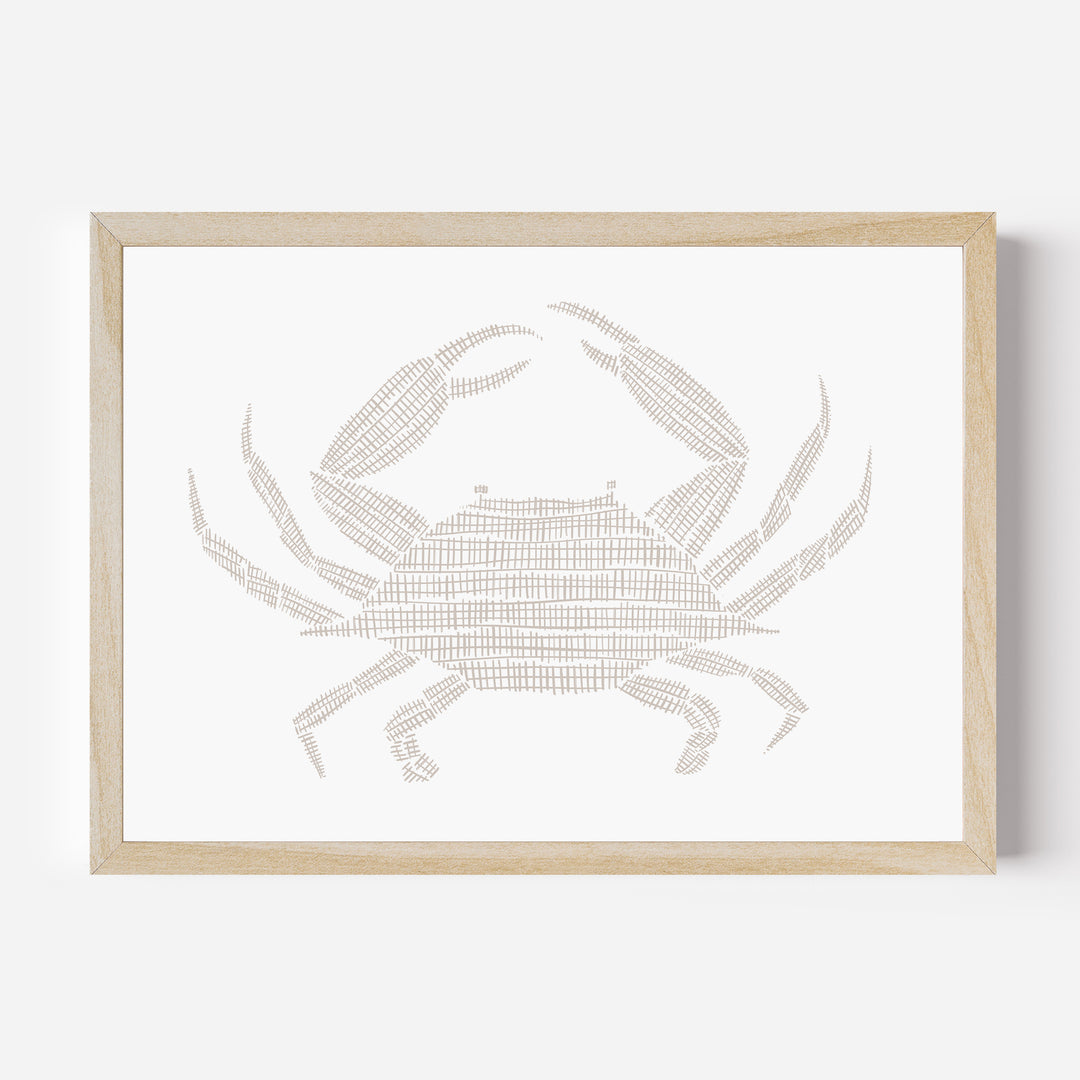 Woven Crab Illustration - Jetty Home