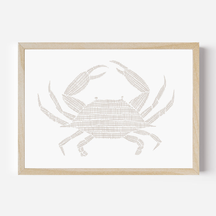 Woven Crab Illustration - Jetty Home