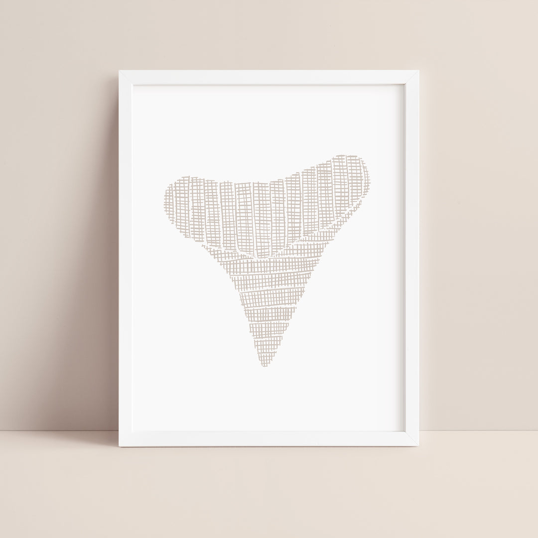 Woven Shark Tooth Illustration, No. 2 - Jetty Home