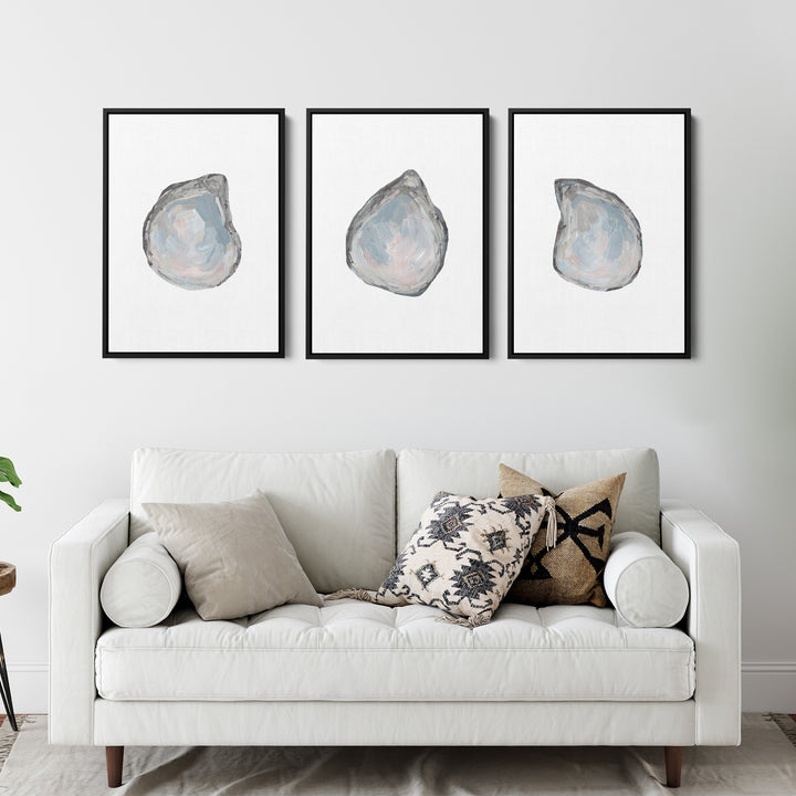 Drifted Oysters Triptych - Set of 3 - Jetty Home