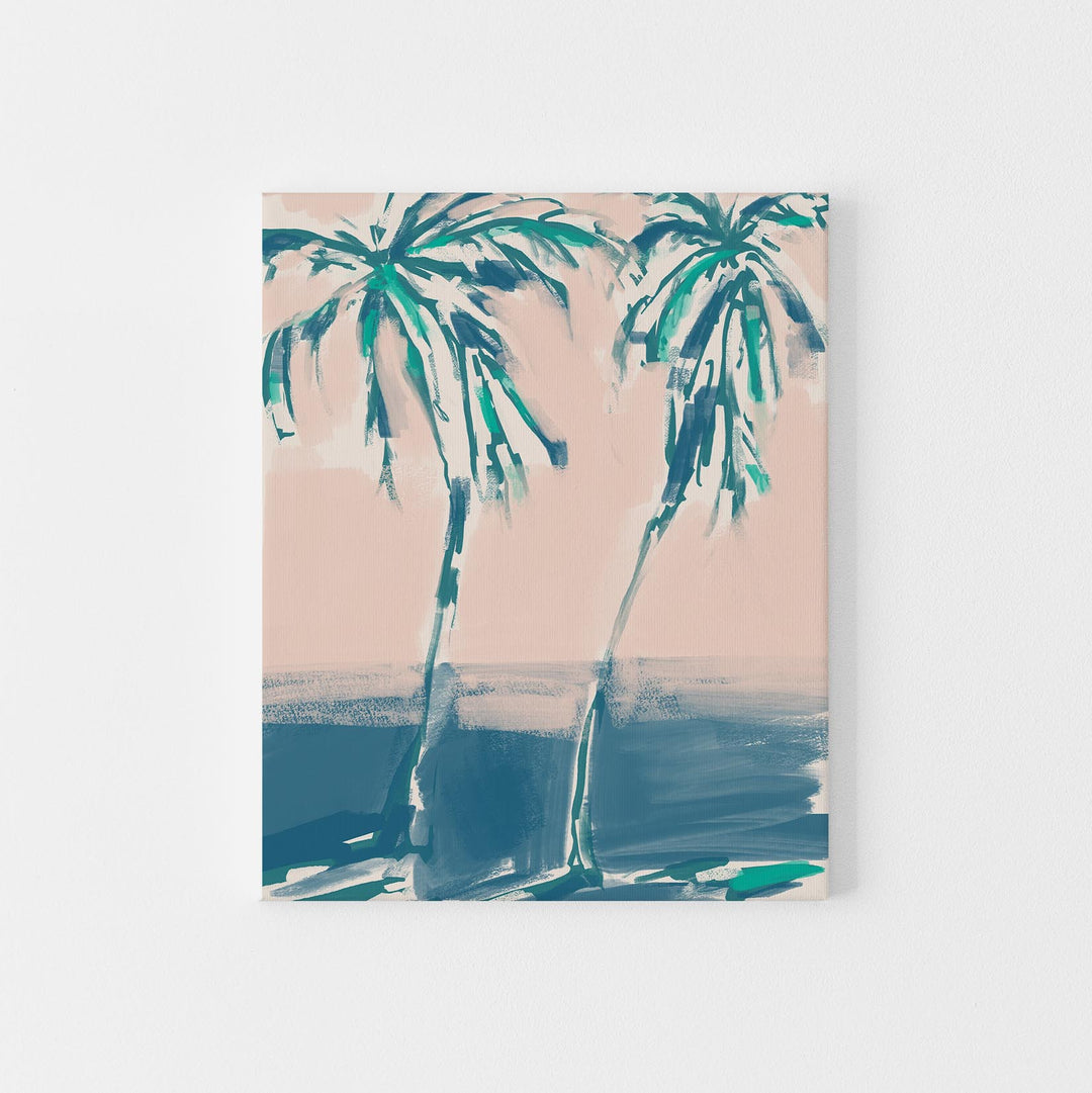 Leaning Palms - Art Print or Canvas - Jetty Home
