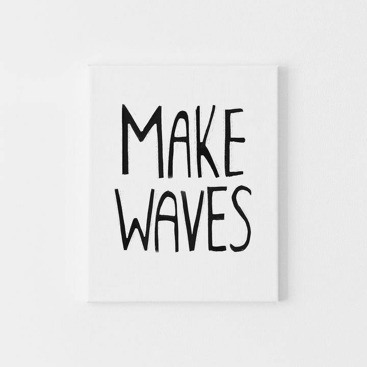 Black & White Make Waves - Art Print or Canvas - Jetty Home