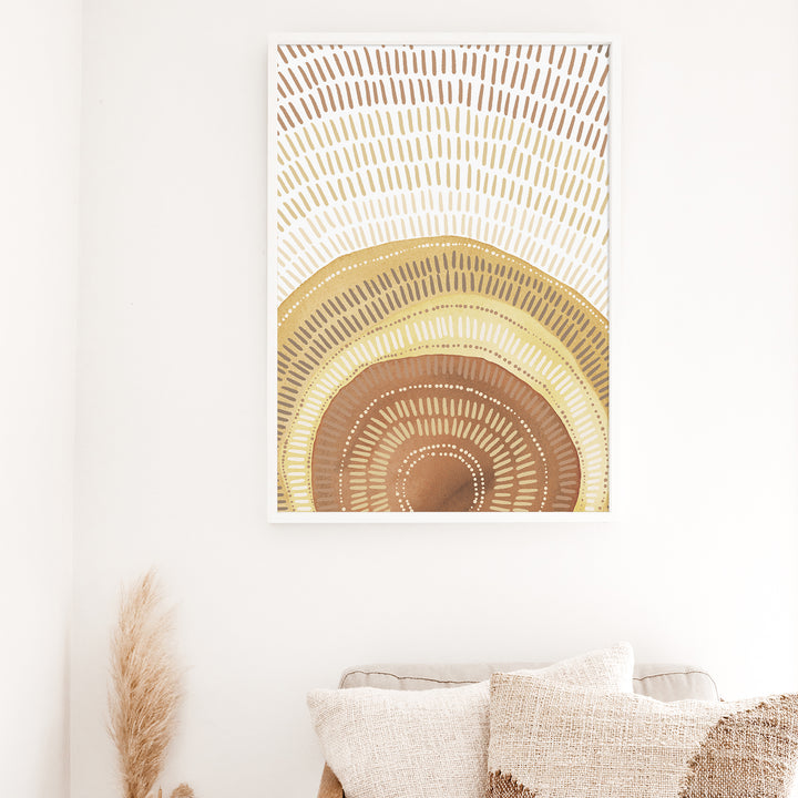 Modern Mid Century Sunrise  - Art Print or Canvas - Jetty Home