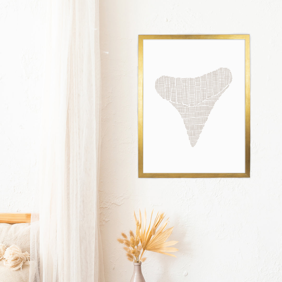 Woven Shark Tooth Illustration, No. 2 - Jetty Home