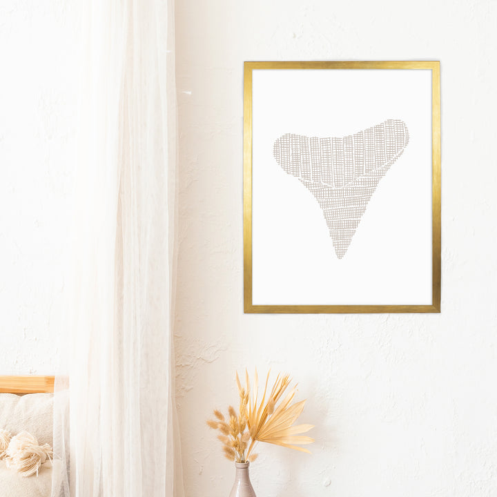 Woven Shark Tooth Illustration, No. 2 - Jetty Home