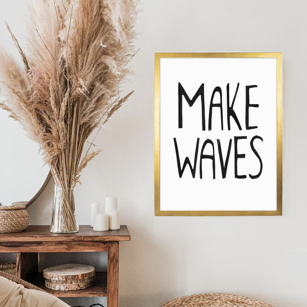 Black & White Make Waves - Jetty Home