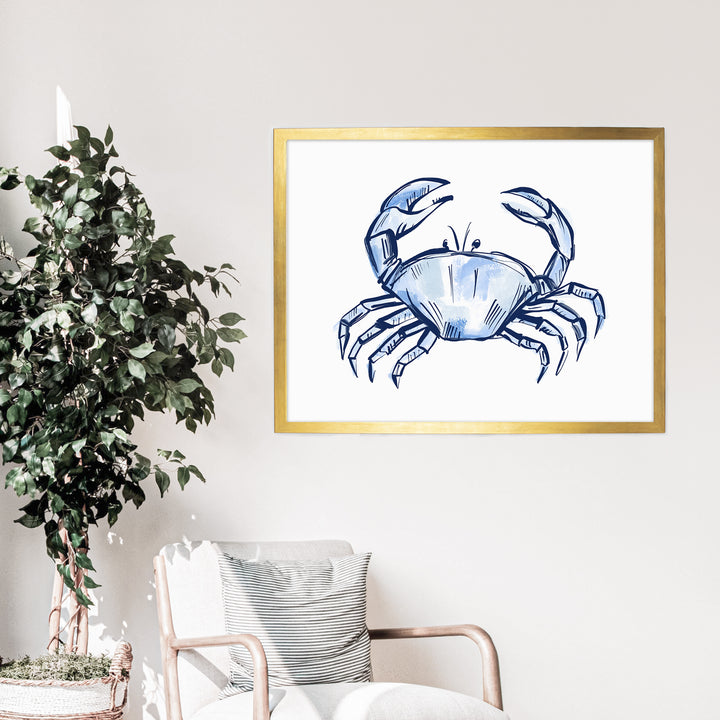 Nautical Crab Sketch - Jetty Home
