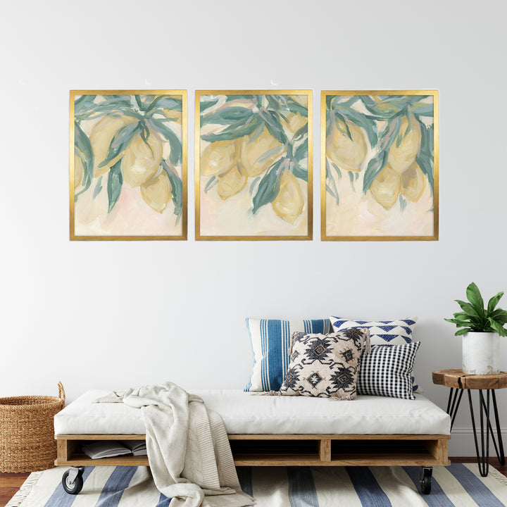 Lemon Grove Triptych - Set of 3 - Jetty Home