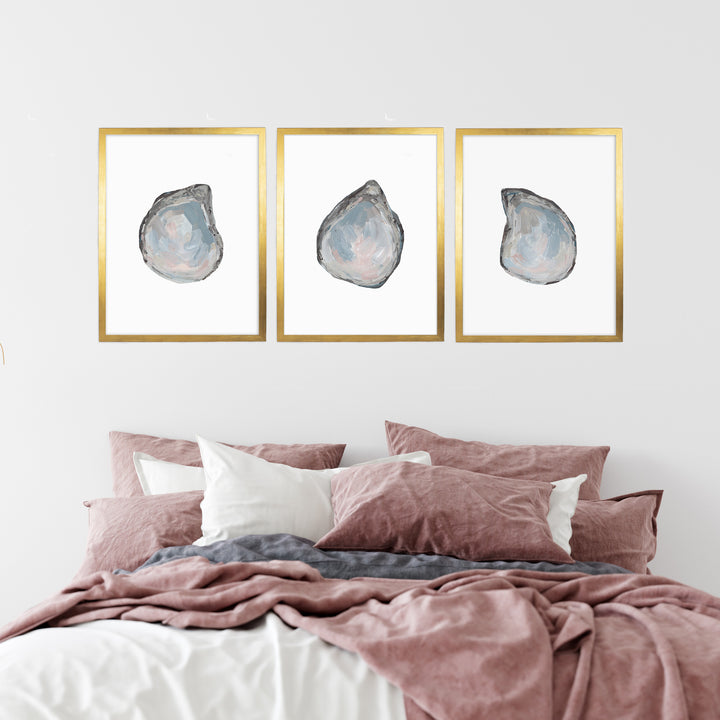 Drifted Oysters Triptych - Set of 3 - Jetty Home
