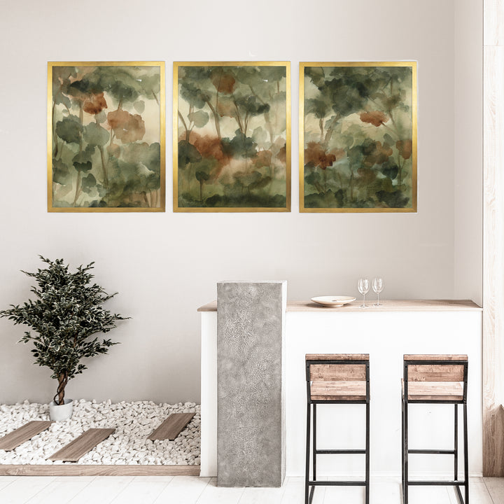 Forested Reverie Triptych - Set of 3 - Jetty Home