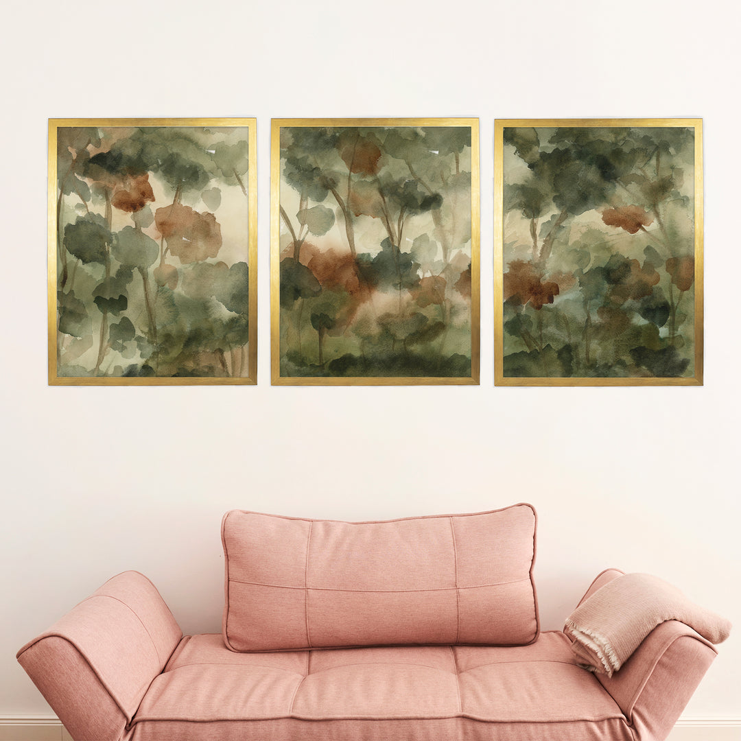 Forested Reverie Triptych - Set of 3 - Jetty Home