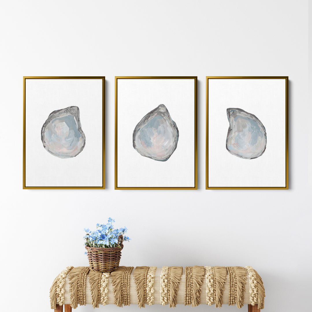 Drifted Oysters Triptych - Set of 3 - Jetty Home