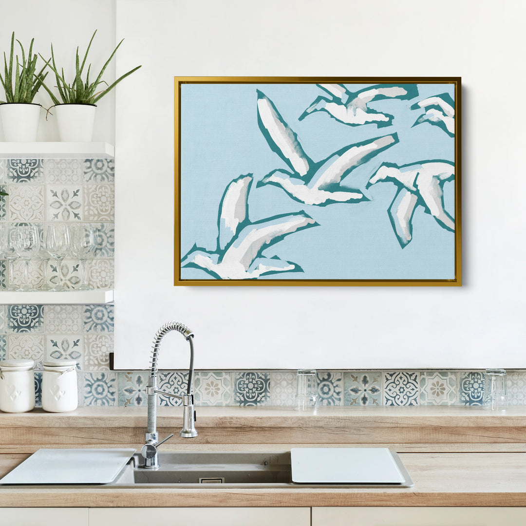 Gulls in Flight - Jetty Home