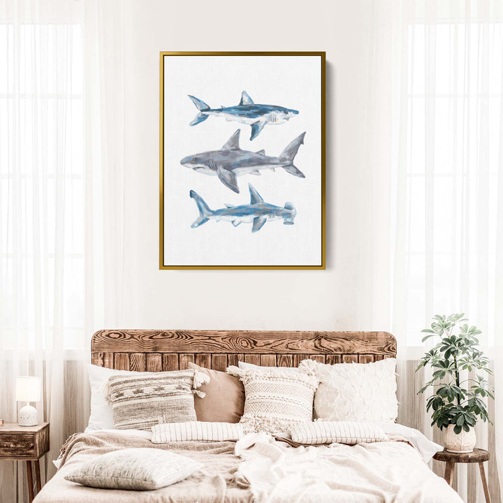 Great White, Mako + Hammerhead Shark - Jetty Home
