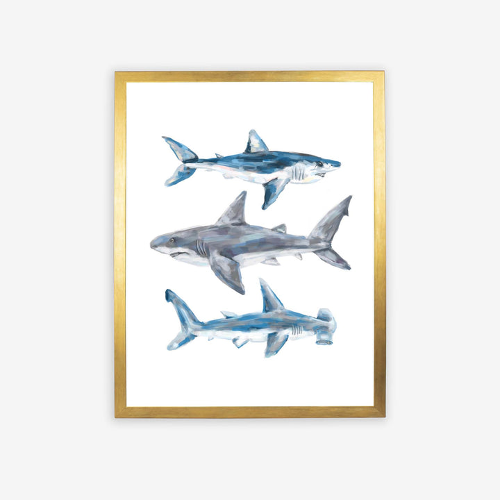 Great White, Mako + Hammerhead Shark - Jetty Home