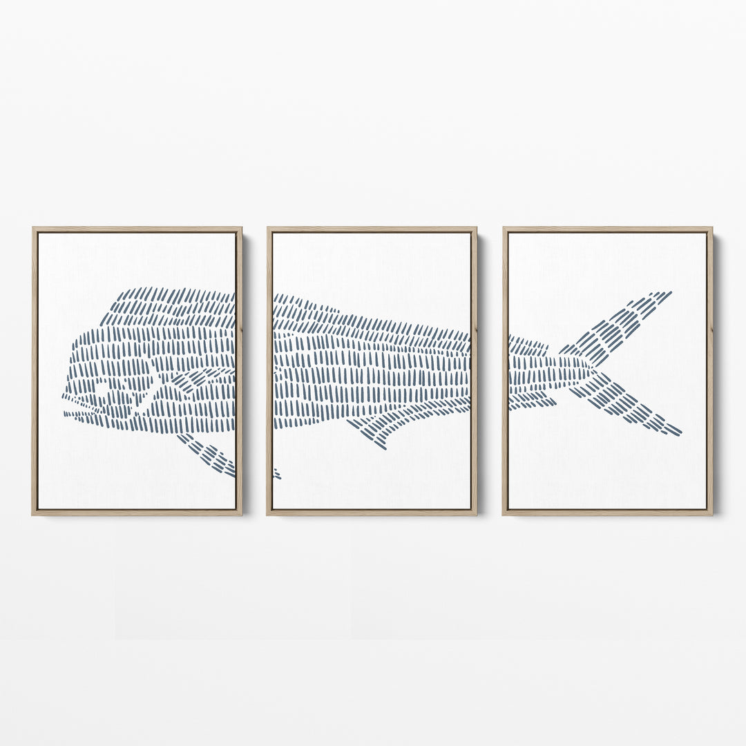 Mahi Mahi Illustration - Set of 3 - Jetty Home