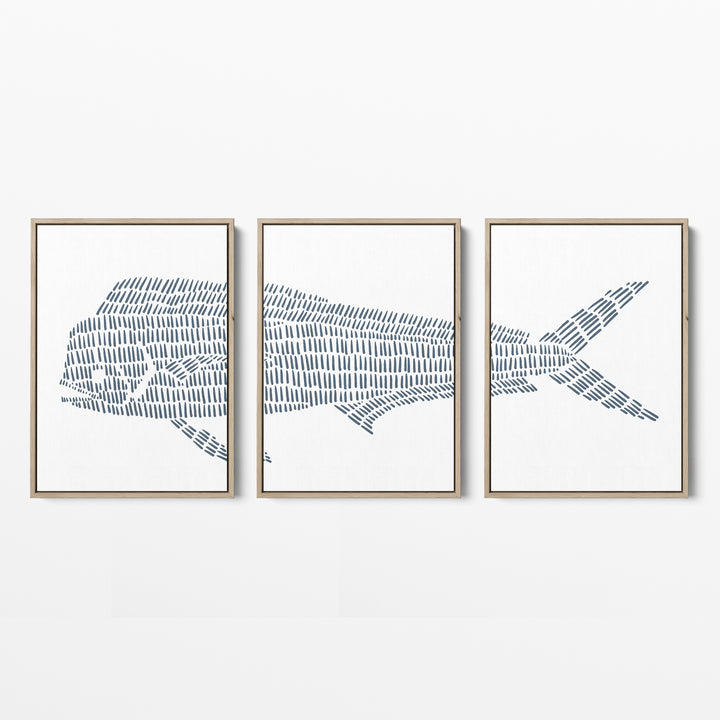 Mahi Mahi Illustration - Set of 3 - Jetty Home