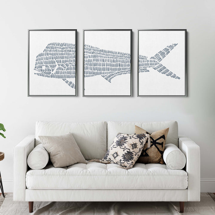 Mahi Mahi Illustration - Set of 3 - Jetty Home