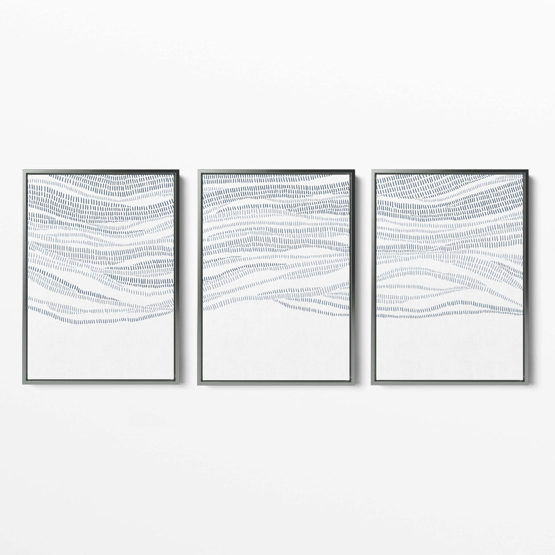 The Abstract Waves - Set of 3 - Jetty Home
