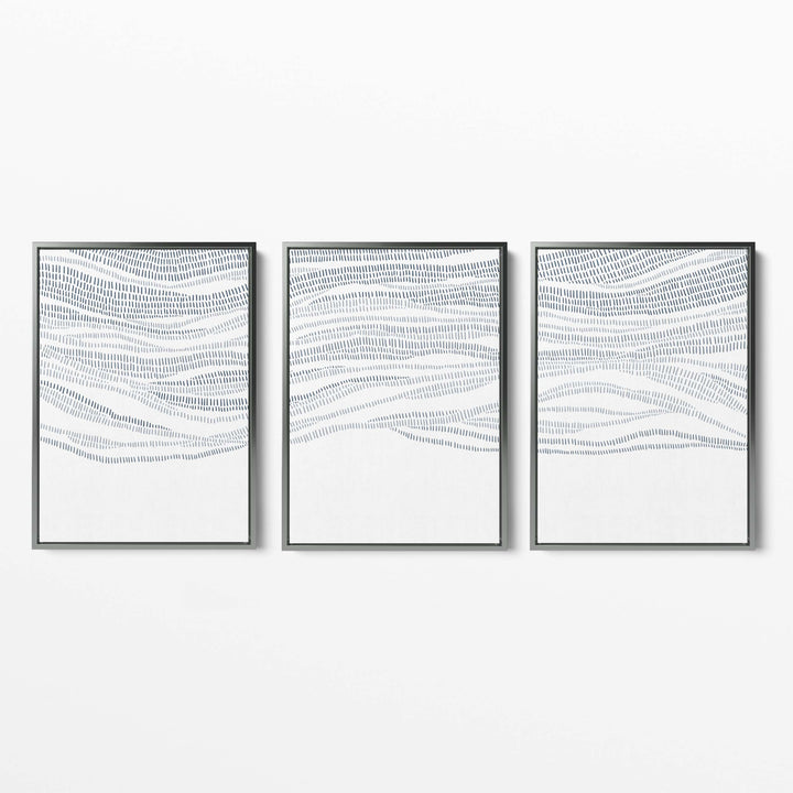 The Abstract Waves - Set of 3 - Jetty Home