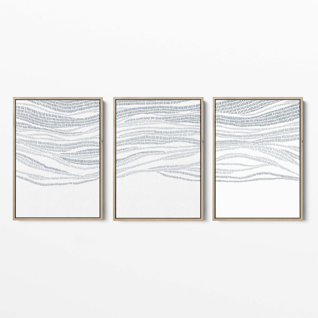 The Abstract Waves - Set of 3 - Jetty Home