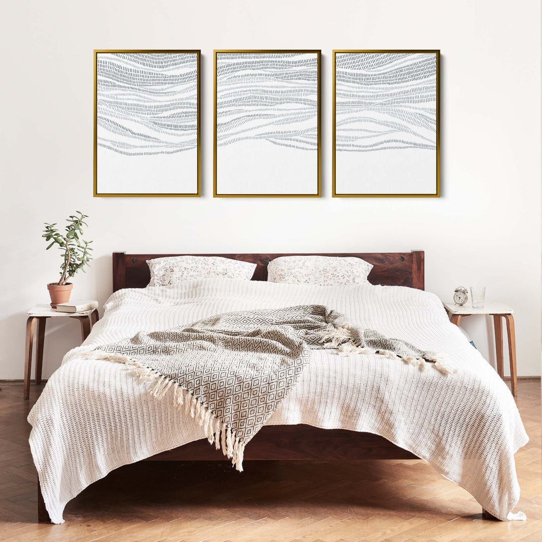 The Abstract Waves - Set of 3 - Jetty Home