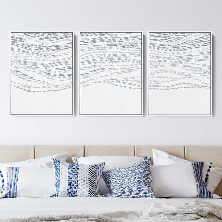 The Abstract Waves - Set of 3 - Jetty Home