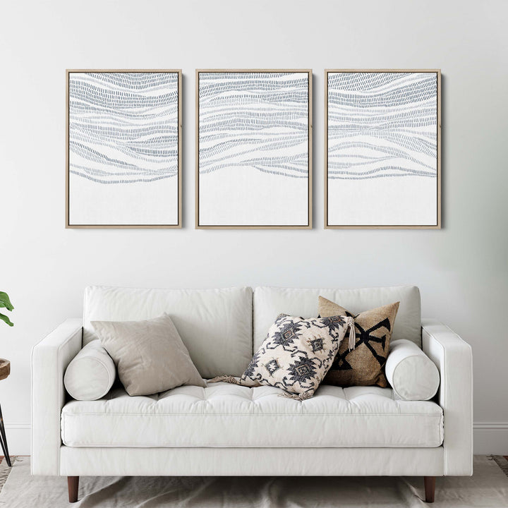 The Abstract Waves - Set of 3 - Jetty Home