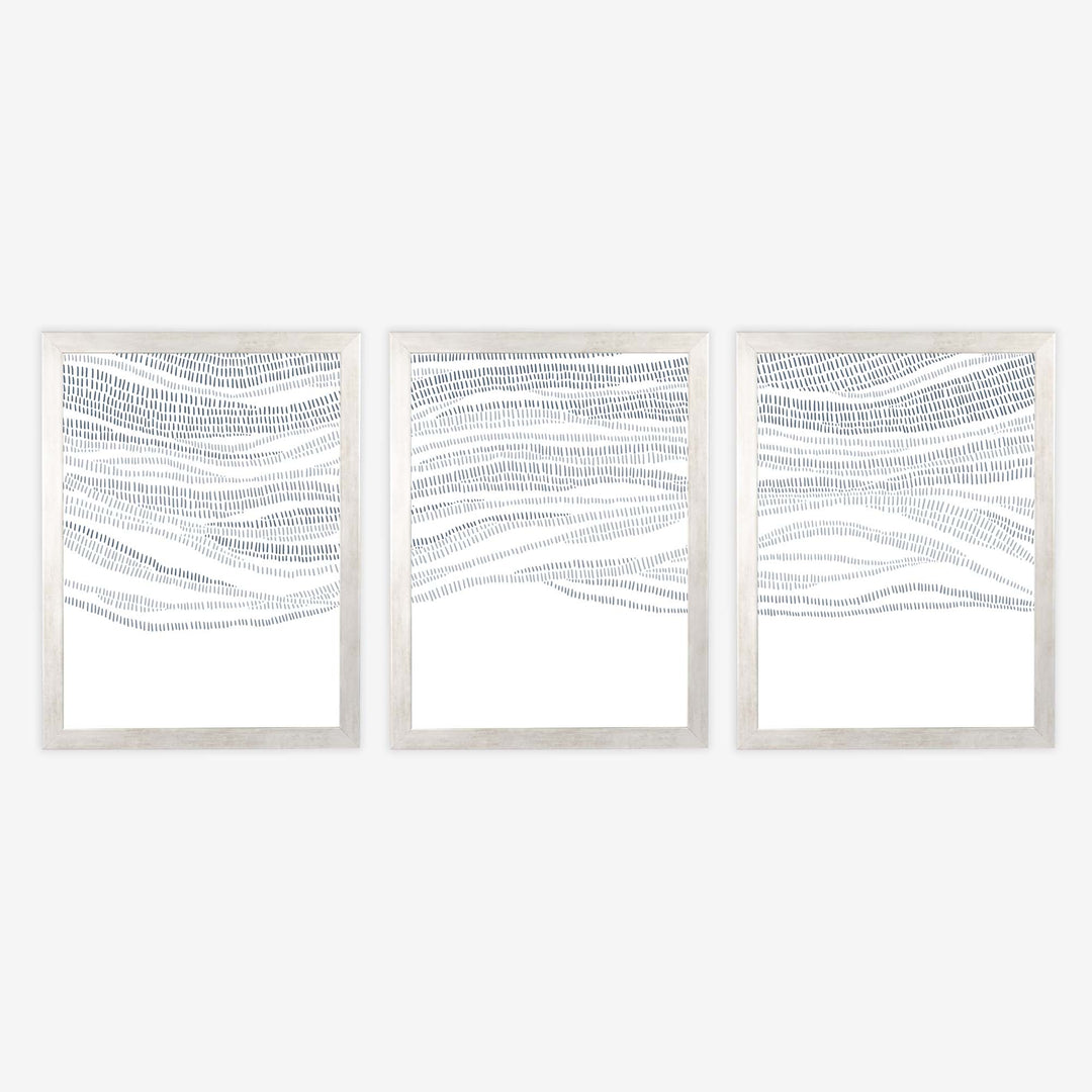 The Abstract Waves - Set of 3 - Jetty Home