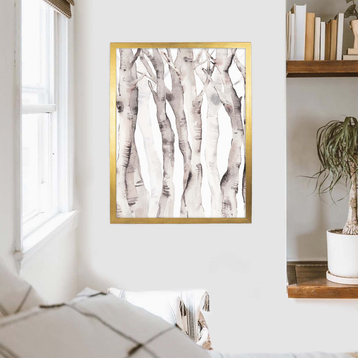 Birch Tree Watercolor No. 2 - Jetty Home
