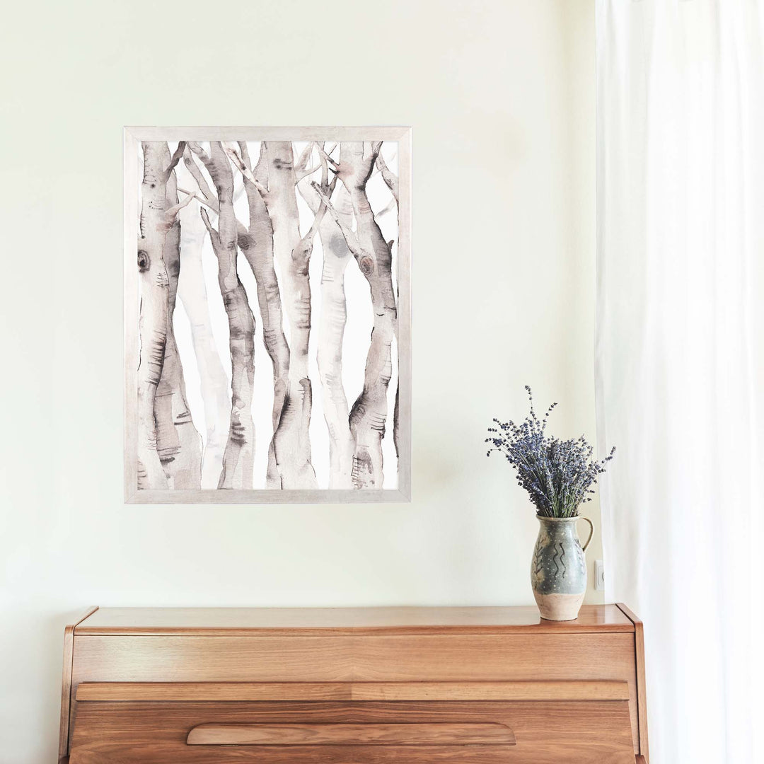 Birch Tree Watercolor No. 2 - Jetty Home