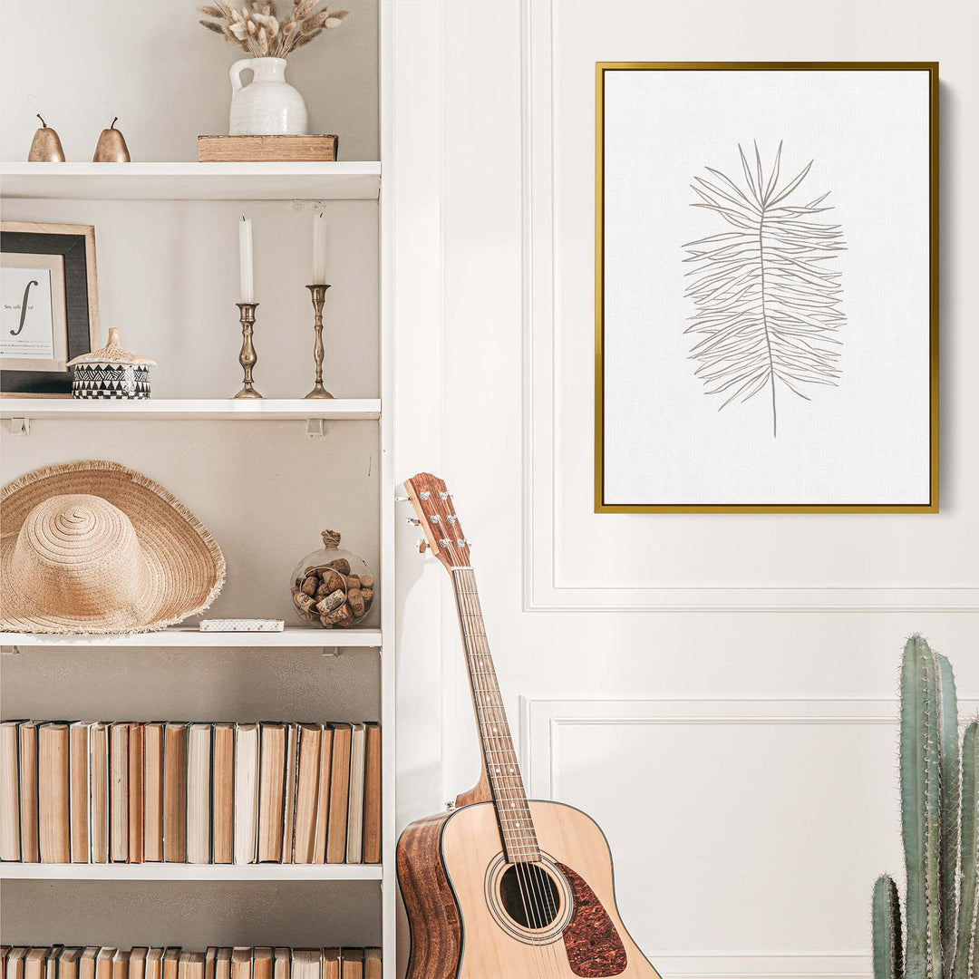 Palm Frond Line Drawing - Jetty Home