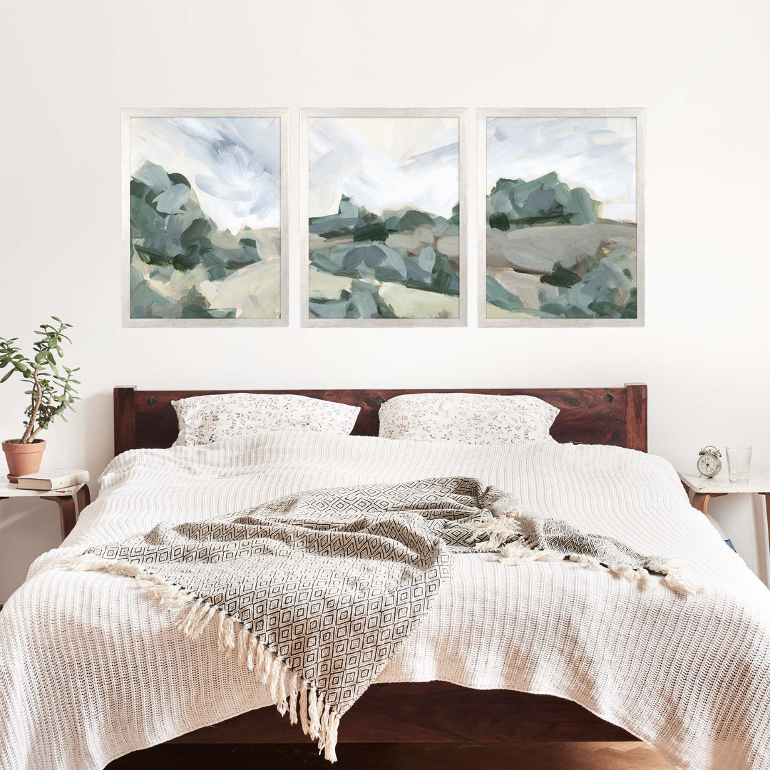 Muted Landscape Painting - Set of 3 - Jetty Home