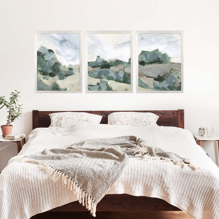 Muted Landscape Painting - Set of 3 - Jetty Home