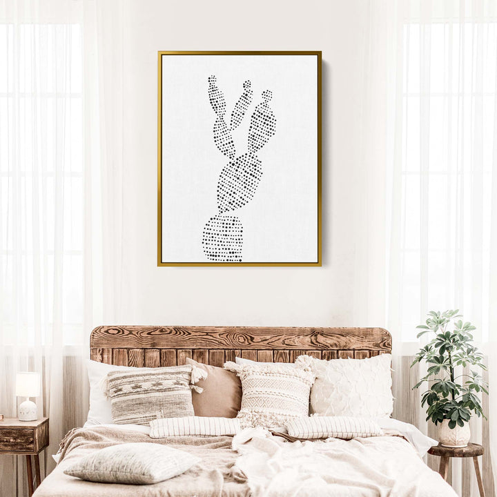 Minimalist Prickly Pear Cactus, No. 1 - Jetty Home