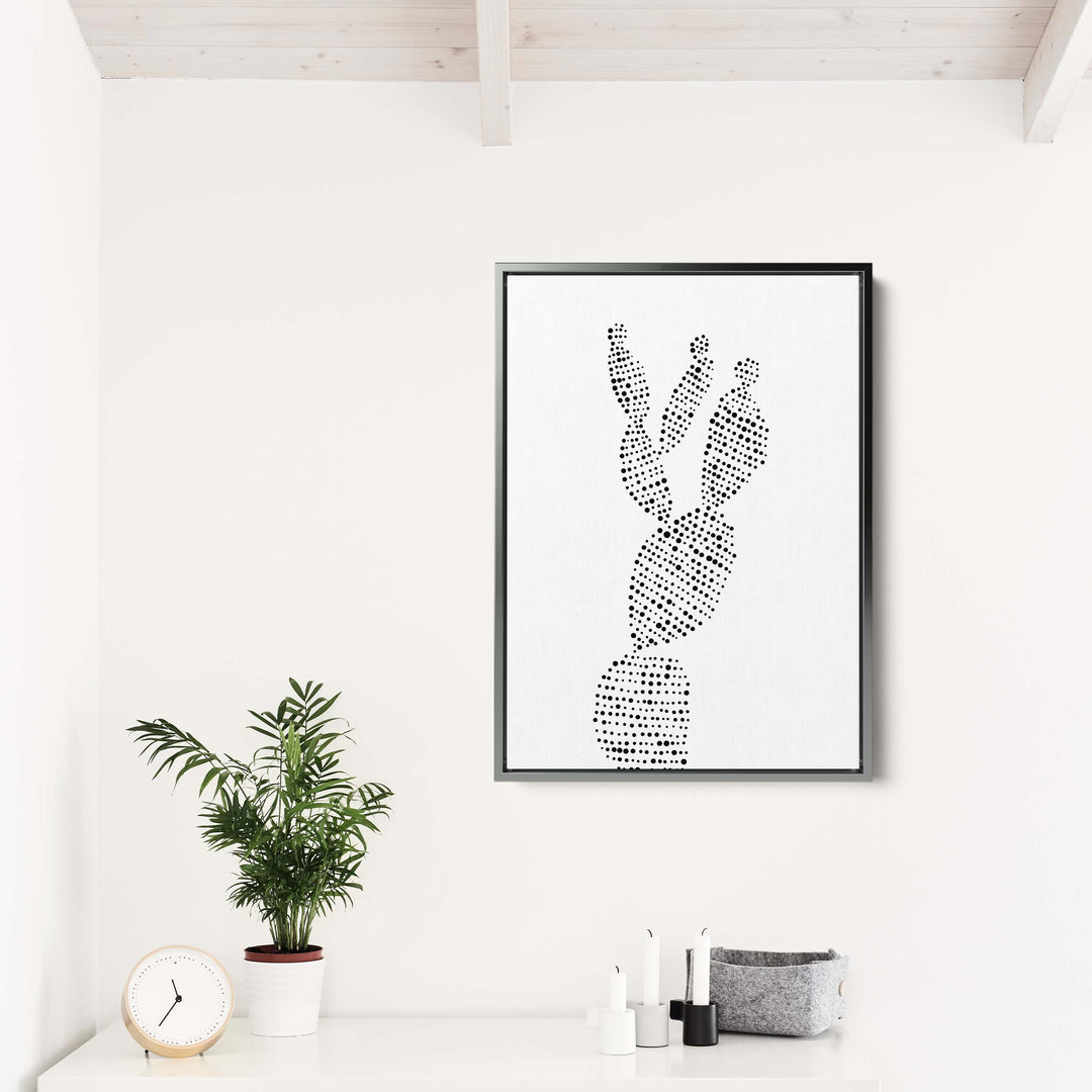 Minimalist Prickly Pear Cactus, No. 1 - Jetty Home