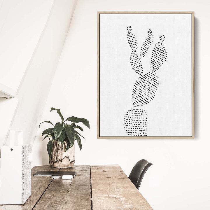 Minimalist Prickly Pear Cactus, No. 1 - Jetty Home
