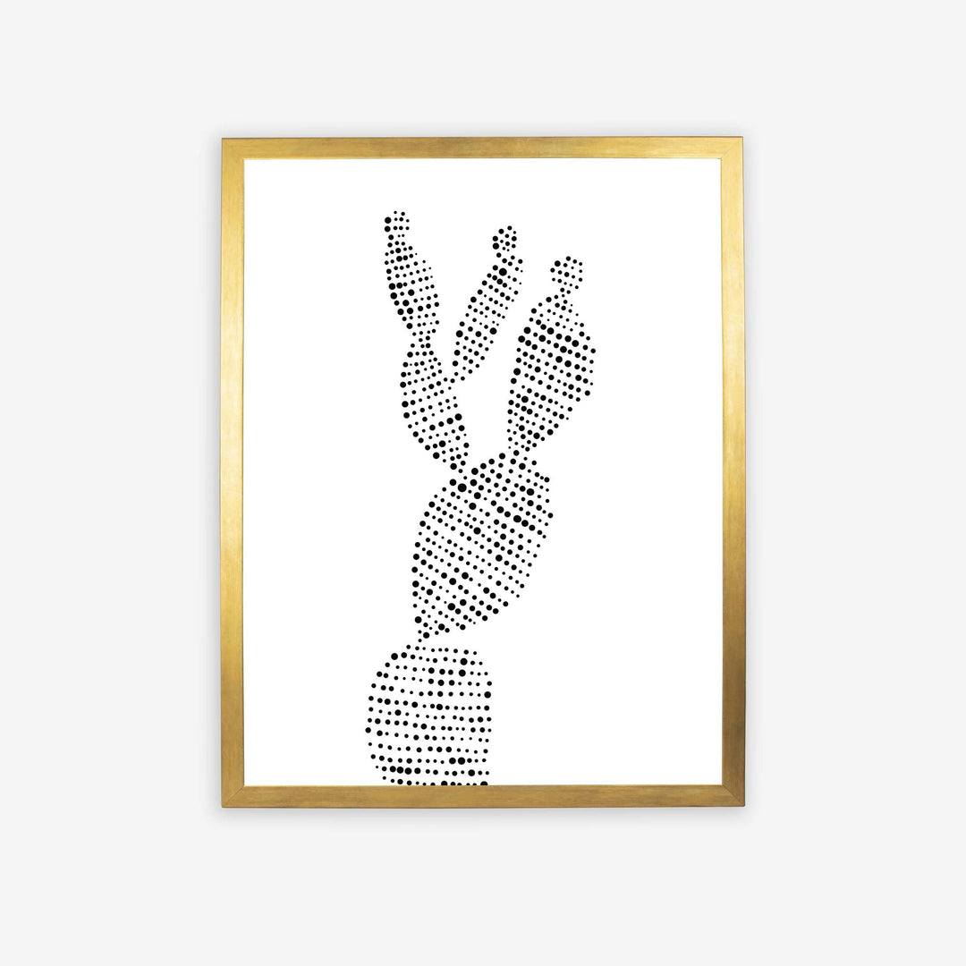 Minimalist Prickly Pear Cactus, No. 1 - Jetty Home