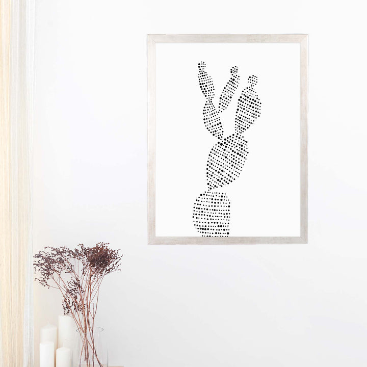 Minimalist Prickly Pear Cactus, No. 1 - Jetty Home
