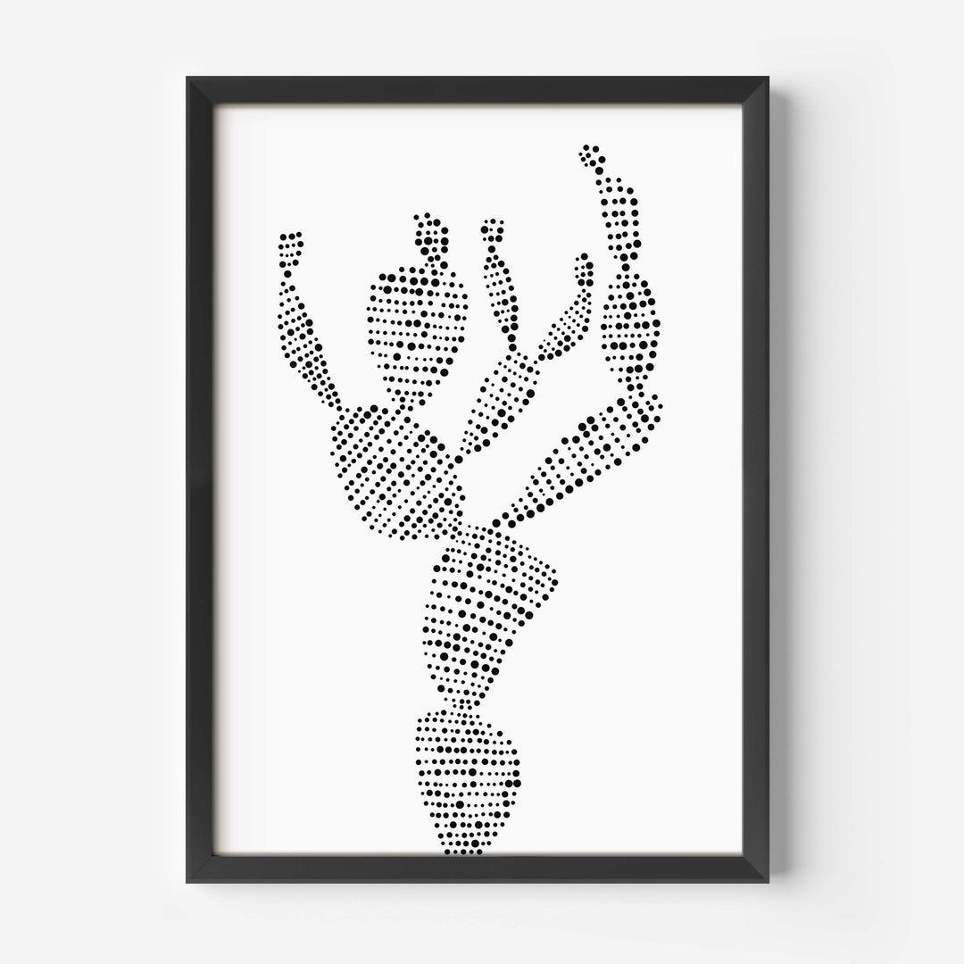 Minimalist Prickly Pear Cactus, No. 2 - Jetty Home