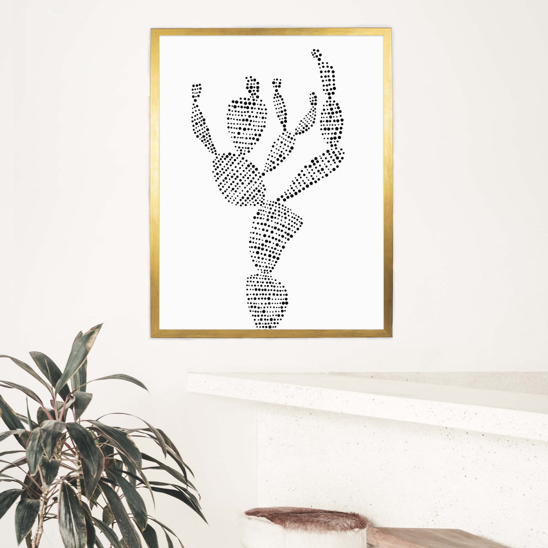 Minimalist Prickly Pear Cactus, No. 2 - Jetty Home