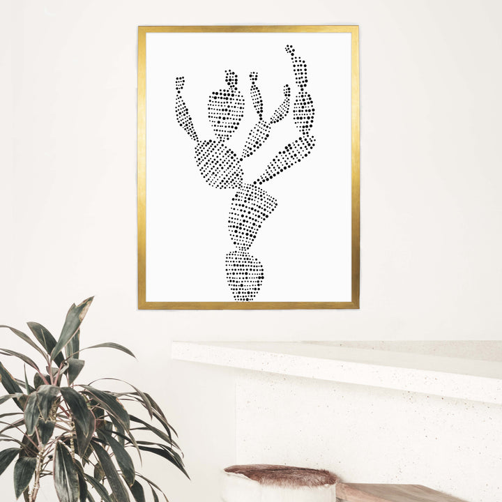 Minimalist Prickly Pear Cactus, No. 2 - Jetty Home