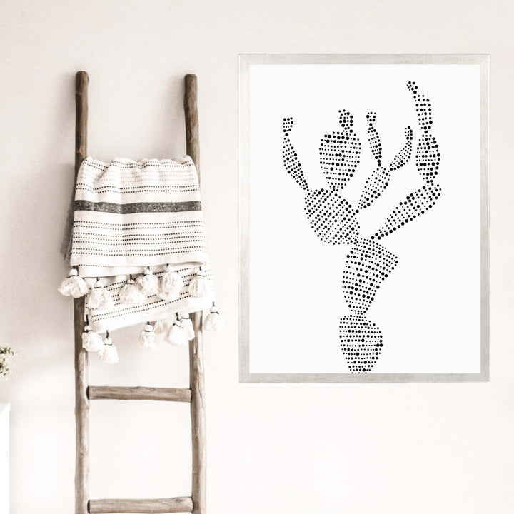 Minimalist Prickly Pear Cactus, No. 2 - Jetty Home