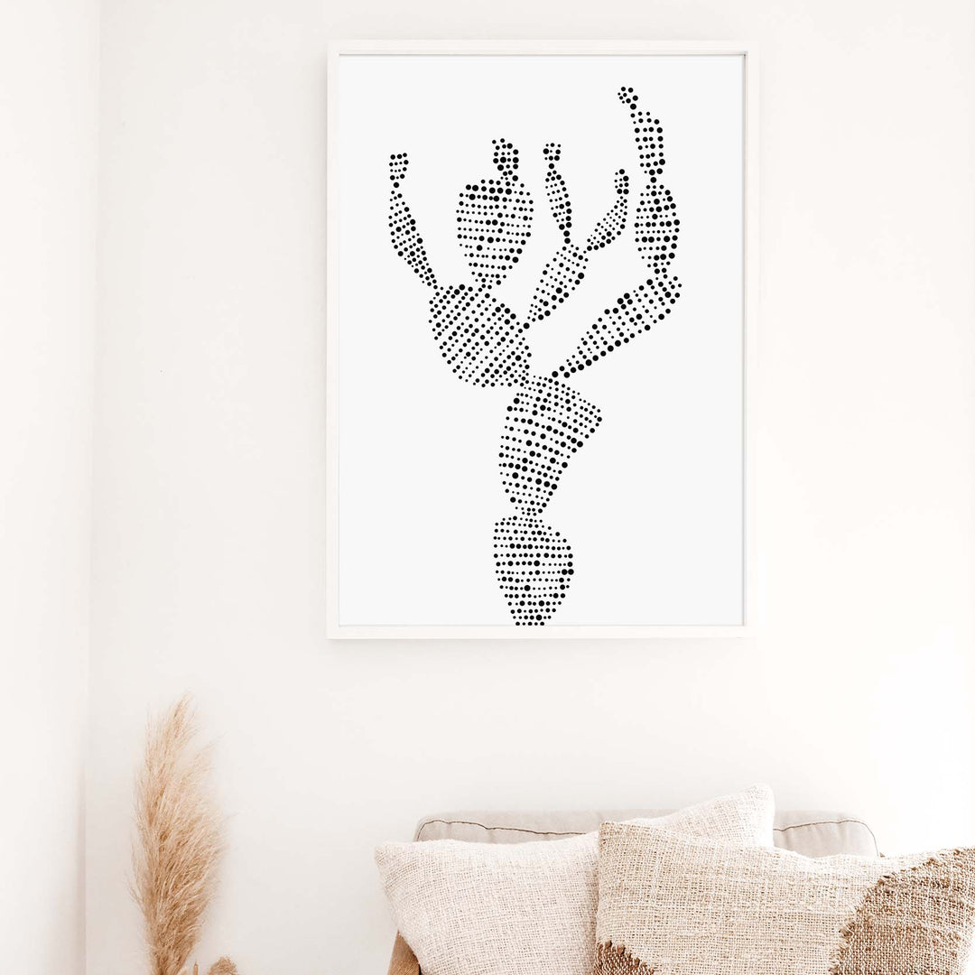Minimalist Prickly Pear Cactus, No. 2 - Jetty Home