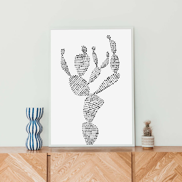 Minimalist Prickly Pear Cactus, No. 2 - Jetty Home