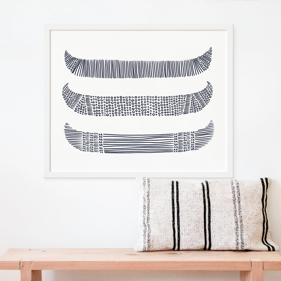 Canoes in Circles - Art Print or Canvas - Jetty Home
