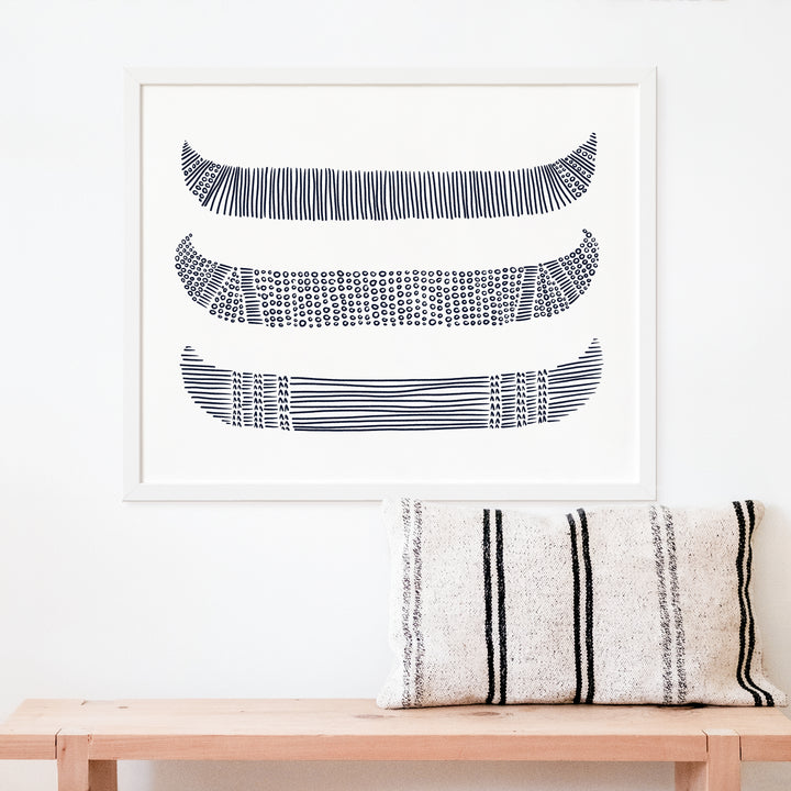 Canoes in Circles - Art Print or Canvas - Jetty Home