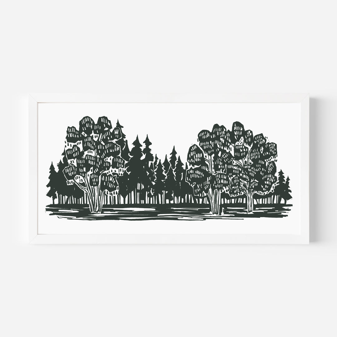 Shadowed Woodland Panoramic - Jetty Home